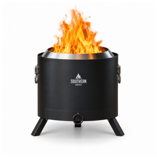 Southern Firepits® Smokeless Firepit - Black Stainless - BACK IN STOCK 2ND NOVEMBER