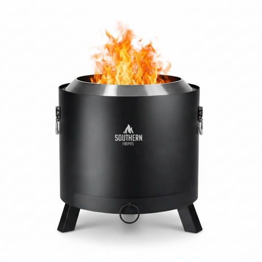 Southern Firepits® Smokeless Firepit - Black Stainless